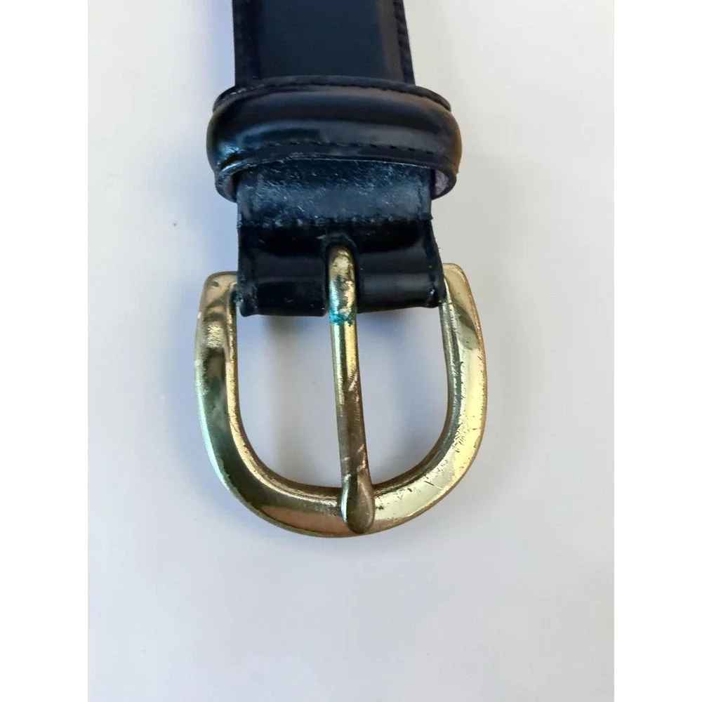 Vintage COACH 3921 Black Smooth Cowhide Leather Belt Size 36/90 Unisex Belt